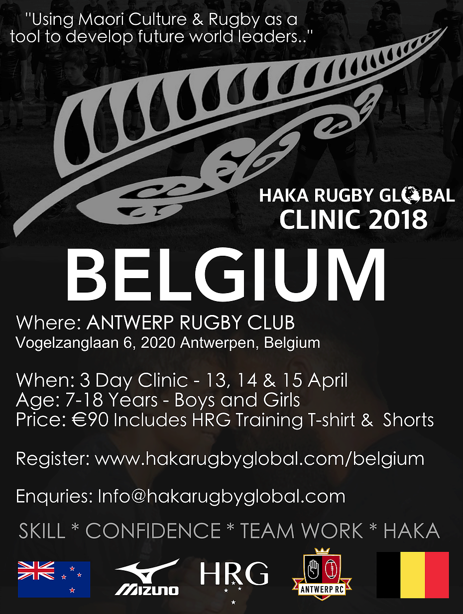 HAKA Rugby Clinic Antwerp Rugby club